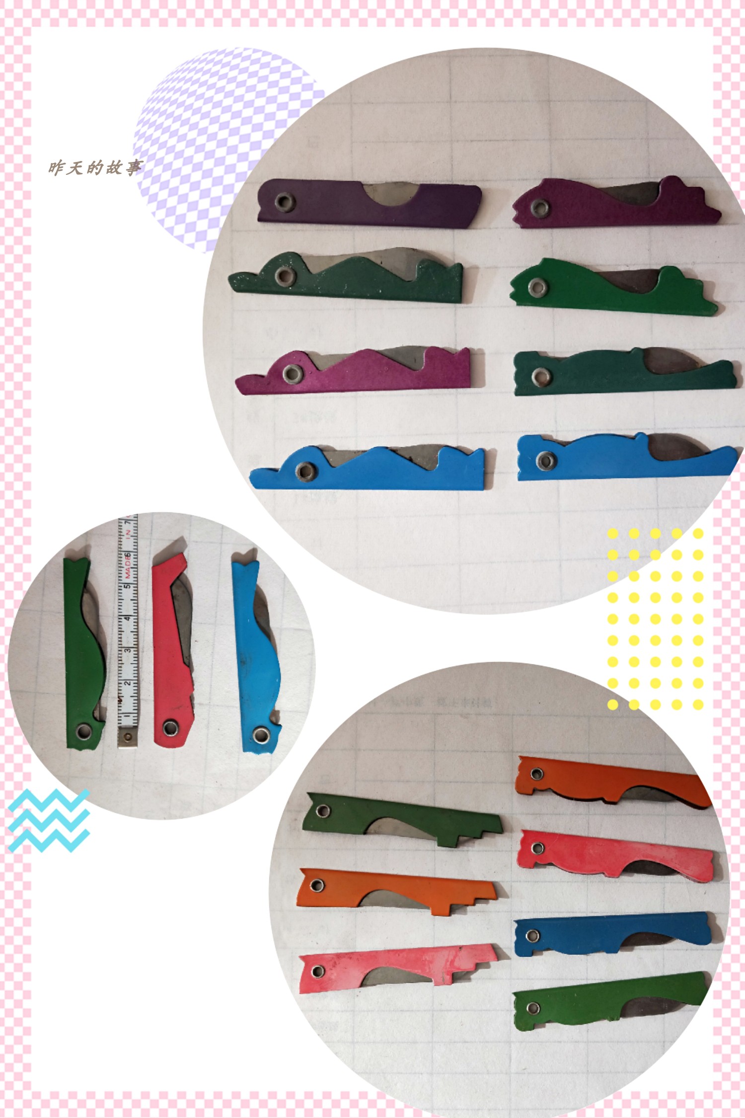 Nostalgic old stock 80s-90s old object Folding knife Pencil knife Stationery knife