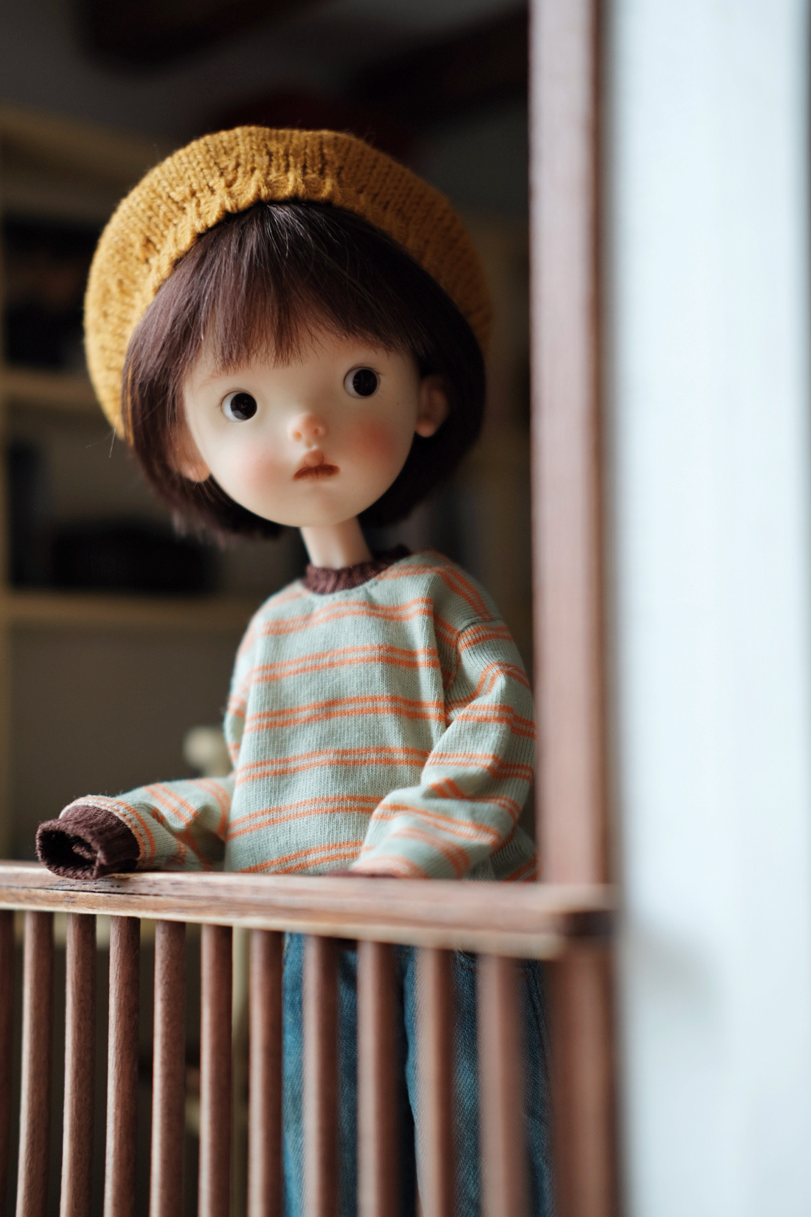 Одежда для кукол BJD landoudou 6分 bjd 针织帽