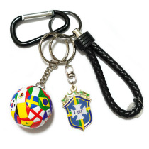 Fans gifts Brazil Germany Argentina Netherlands England national team emblem football key buckle piece