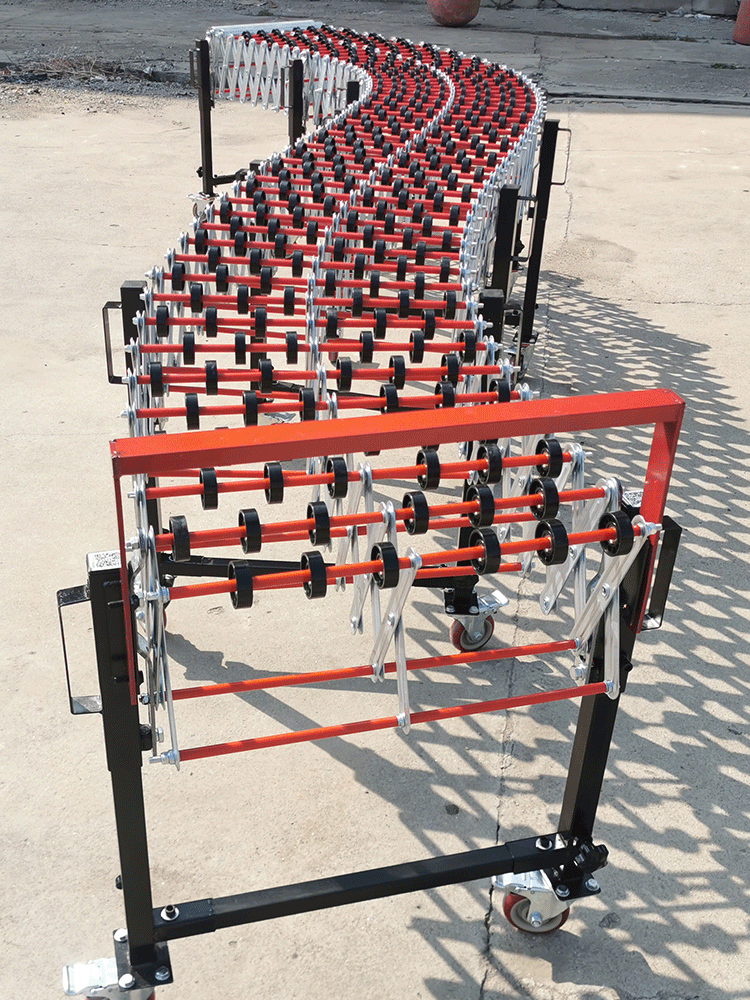 Fulai wheel Roller conveyor Loading and unloading truck Unloading artifact handling slide Slide conveyor belt Telescopic small