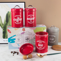 Large coffee powder sealed tank with lid moisture-proof storage tank Sugar tank Tea tank Grain storage coffee bean storage tank