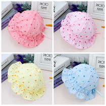 Baby hat spring summer baby sun hat female male thin cute super cute baby fisherman hat sunscreen Princess