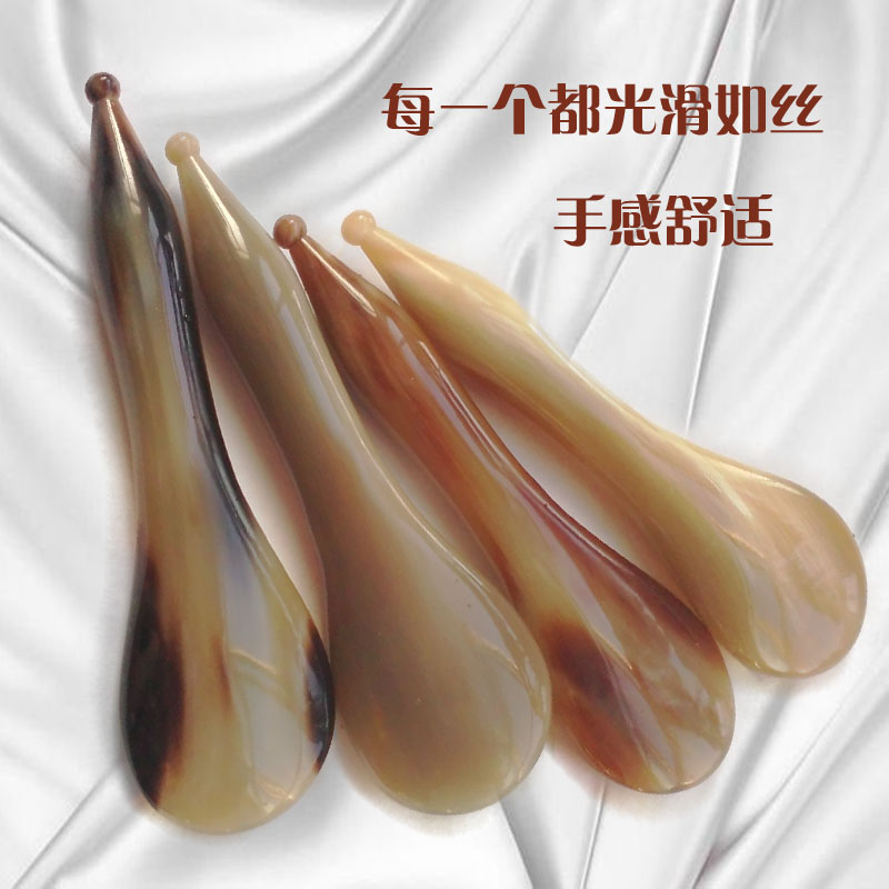 牛角拨筋棒脸部美容棒面部眼部颈刮痧按摩全身通用经络点穴位笔