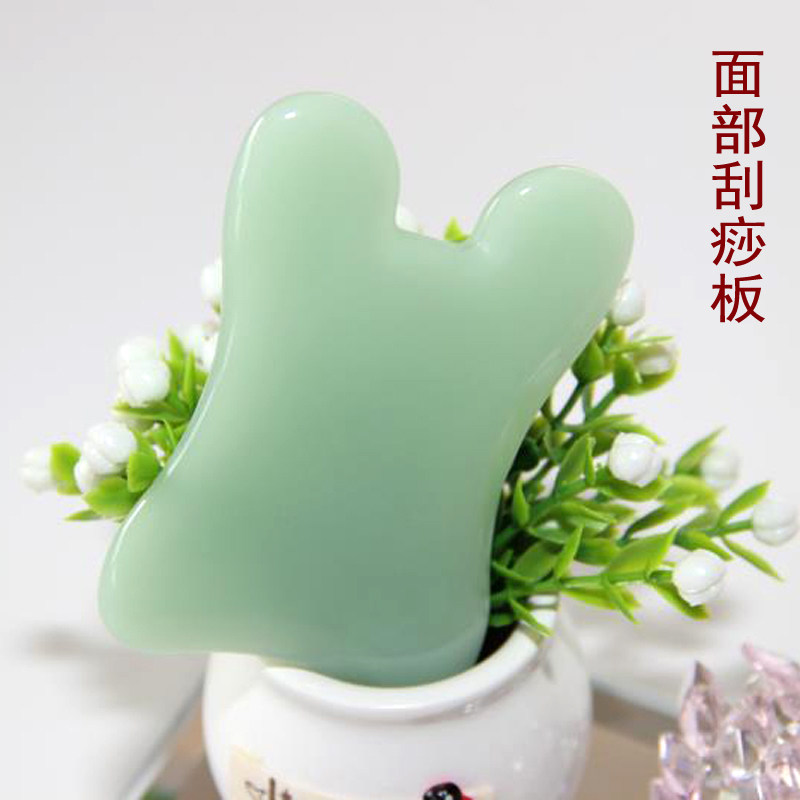 面部刮痧板玉石脸部拨筋全身背部专用美容刮板经络颈部天然玉板女