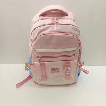 Jincaizi Huang Backpack Student School Bag Water-Repellent Lightweight Durable Business Casual New Style Laptop Backpack for Girls