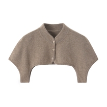 Non-dyed 100% cashmere men and women cashmere half high collar shoulder pure cashmere air-conditioned shirt from Ordos City