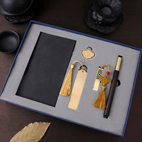 Big Blue Box-Wooden Pen+U Диск+сельскохозяйственный набор чтения+A7 Grey