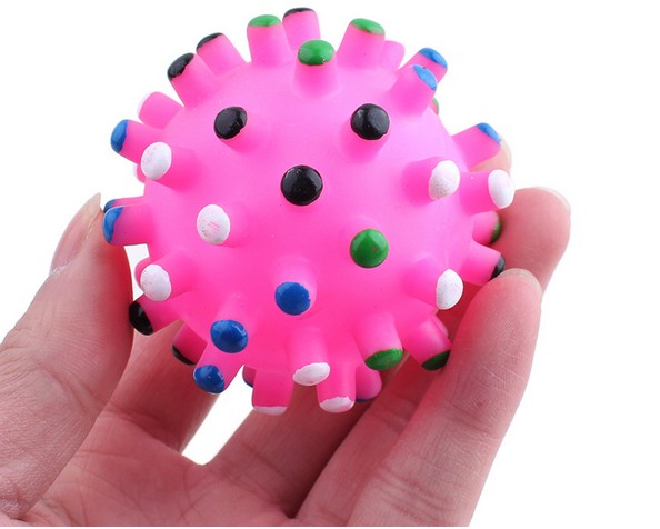 Nhà máy trực tiếp pet vocal nhỏ đâm bóng 7 CM bán hot Meteor bóng Cat dog đồ chơi bóng đồ chơi mèo