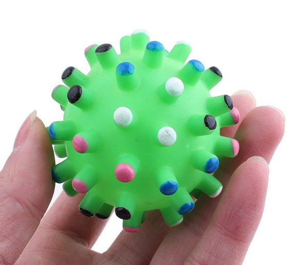 Nhà máy trực tiếp pet vocal nhỏ đâm bóng 7 CM bán hot Meteor bóng Cat dog đồ chơi bóng đồ chơi mèo