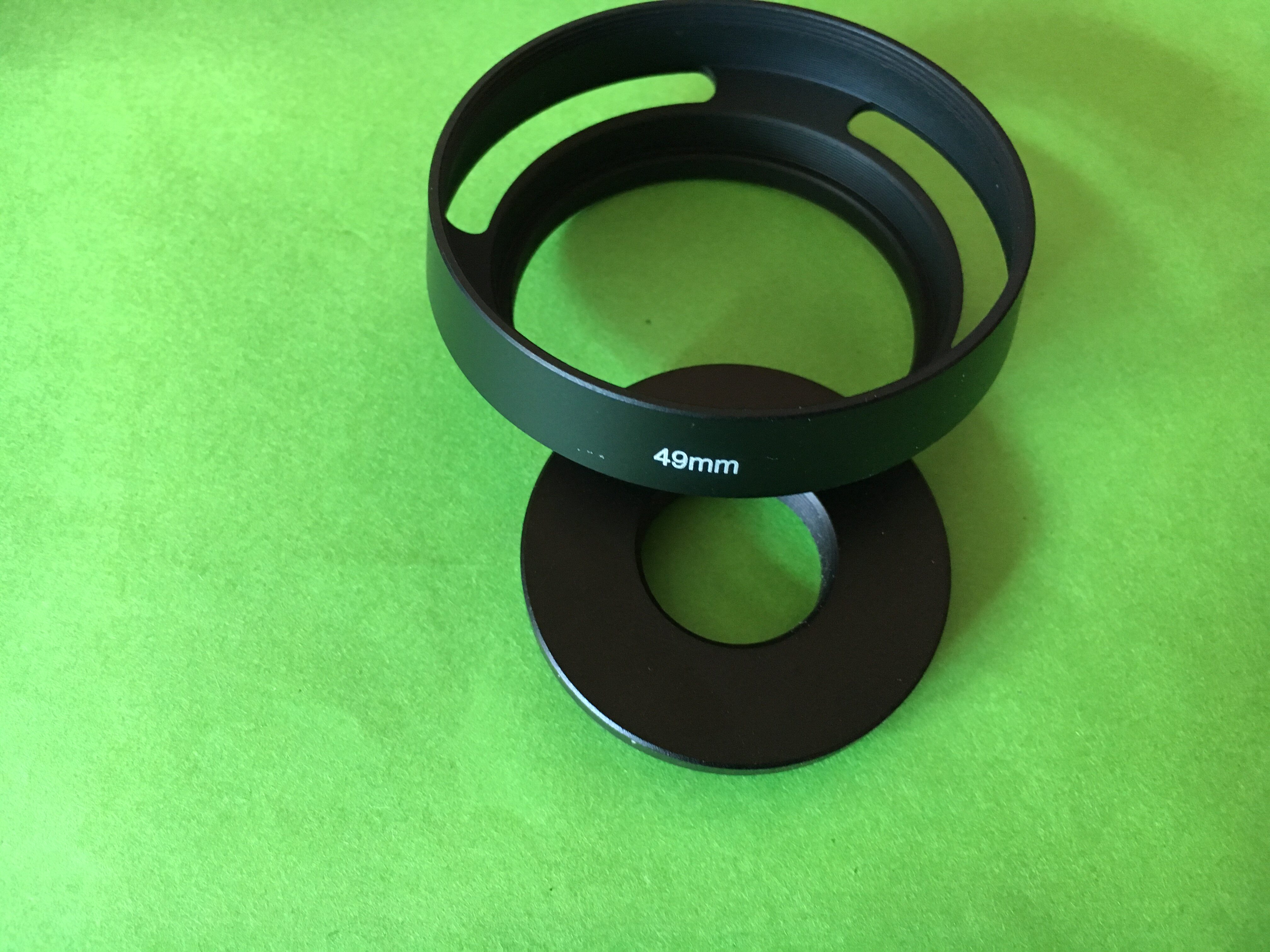 49mm metal hollowed-out light shield applies Sony RX1 RX1R micro single eye camera E24 lens