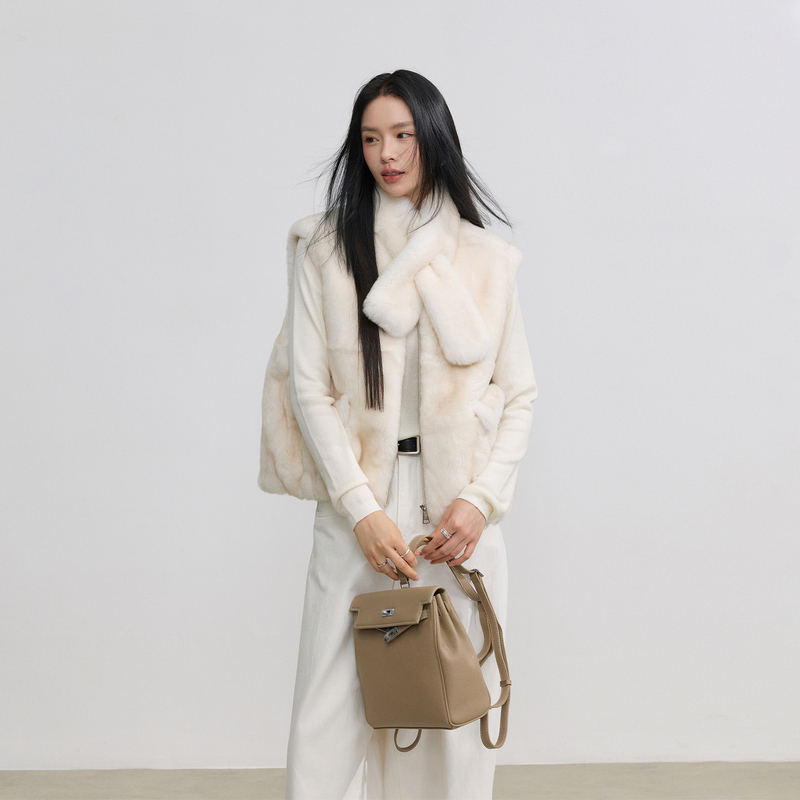 Seichas New Style Rex Rabbit Fur Vest for Women, Full Fur Vest Jacket | Snow Velvet Prologue Seichas New Style Rex Rabbit Fur Vest for Women, Full Fur Vest Jacket | Snow Velvet Prologue