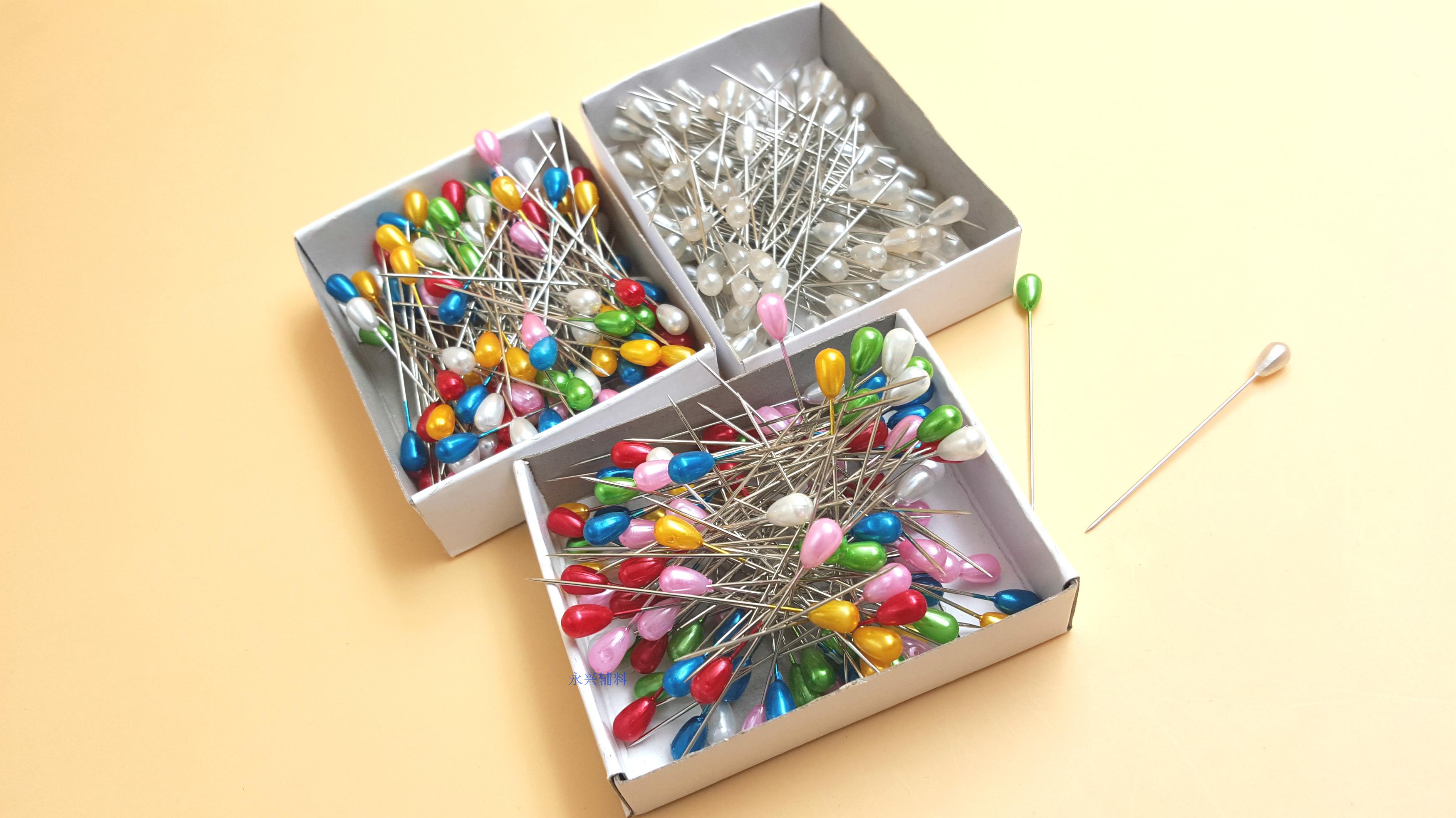 Thả hạt xâu kim ghim định vị pin pin pin ngọc quilting cụ 144 / hộp - Công cụ & vật liệu may DIY khung thêu tranh