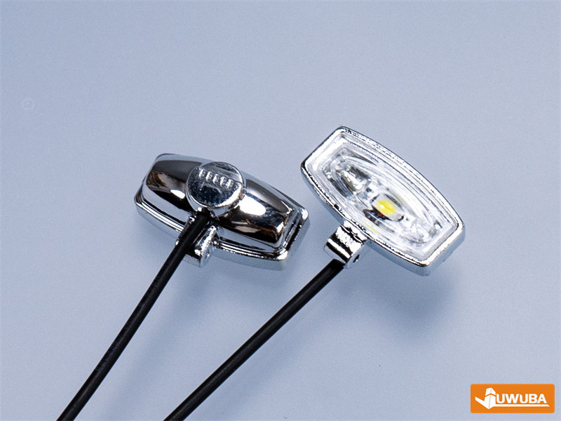 1 Paar LED 3V Dachleuchten Scheinwerfer für Tamiya 1/14 RC Truck Auto Zubehör – Detail 9