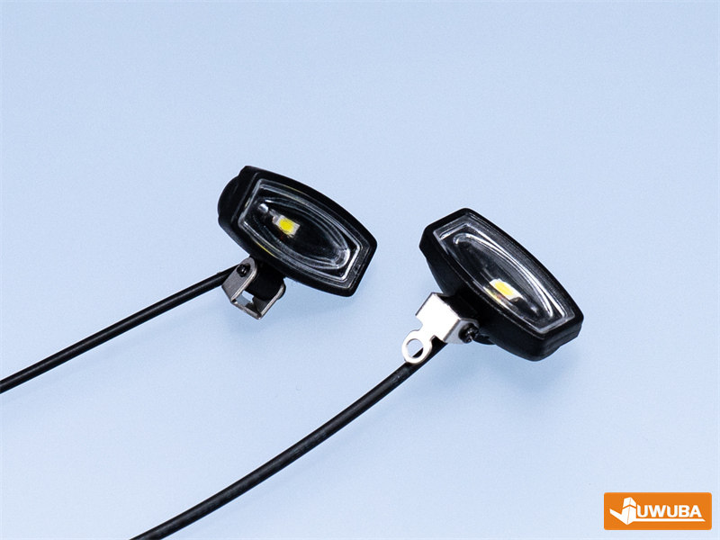 1 Paar LED 3V Dachleuchten Scheinwerfer für Tamiya 1/14 RC Truck Auto Zubehör – Detail 7
