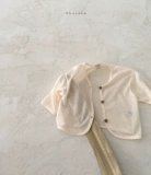 Брендовая детская летняя одежда, кардиган, рубашка для девочек для выхода на улицу, куртка, средство от комаров для раннего возраста, простой и элегантный дизайн