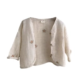 Брендовая детская летняя одежда, кардиган, рубашка для девочек для выхода на улицу, куртка, средство от комаров для раннего возраста, простой и элегантный дизайн