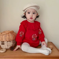 Красное боди, колготки