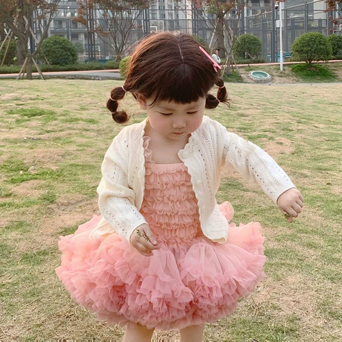 Детский кардиган, милая осенняя куртка, хлопковый свитер, в корейском стиле, защита от солнца