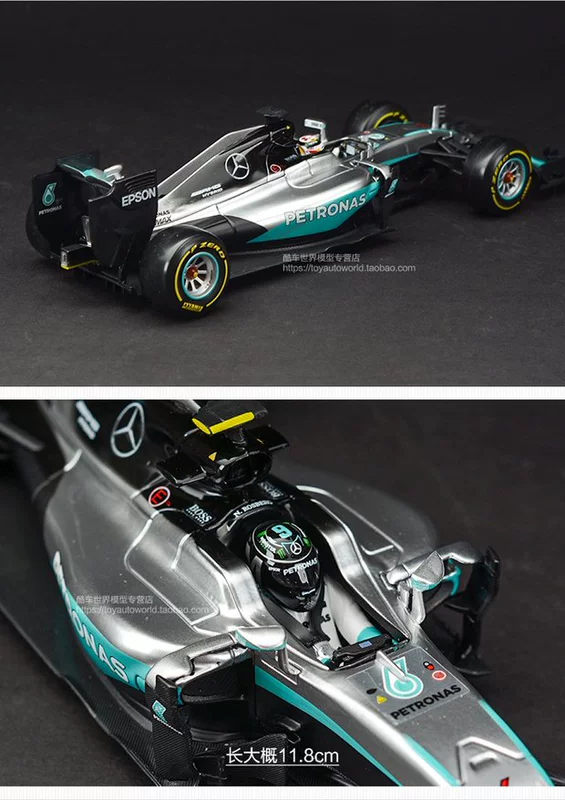 Bimei cao 1:18 Mercedes-Benz Ferrari F1 Formula W07 đua ​​mô phỏng tĩnh hợp kim mô hình xe trang trí