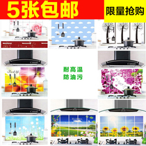 Creative kitchen anti-oil sticker large transparent oil-proof wall sticker stove tile sticker