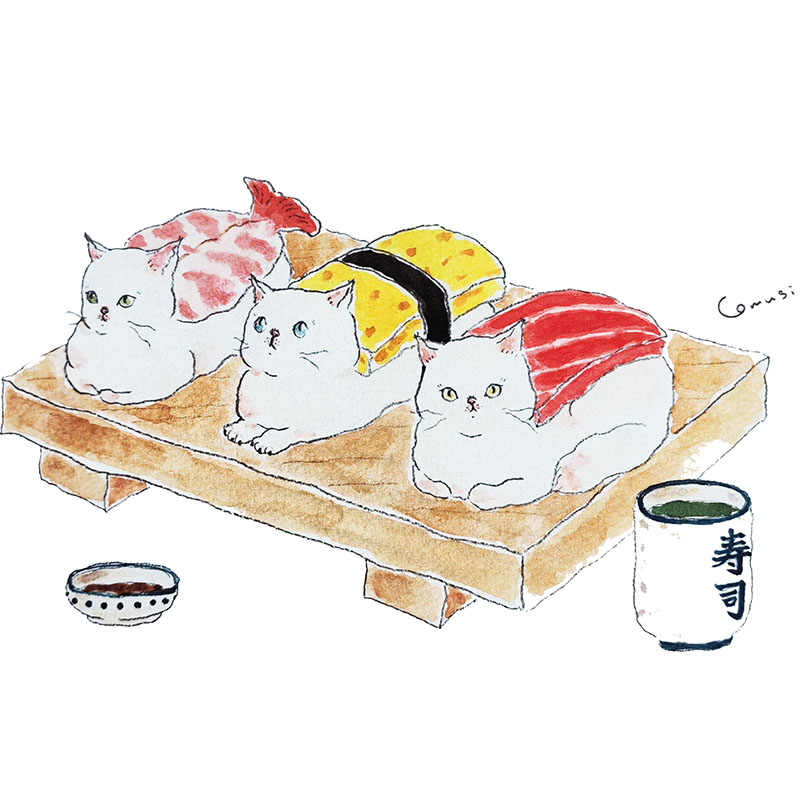 ✴️特別価格【原画】『夢幻界侵入者』（猫 犬 動物 絵画