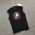 Áo thun cotton nam không tay vest thể thao thể thao không tay cổ tròn áo thun Boxing 2061 - Áo vest cotton áo ba lỗ tập gym Áo vest cotton