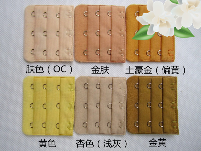 5 Gói Phụ nữ Tiêu chuẩn Lớn 3 Khóa Ba Hàng Ba Nút Áo ngực Khóa dài Đồ lót Mở rộng Áo ngực Khóa dài dây nối áo lót trong suốt