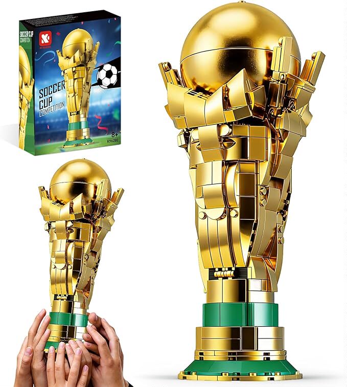 Football World Cup Hercules Cup Building Blocks Educational Assembly Toys 2026 New Model 8 Boys 10 Puzzles 6 to 12 Years Old