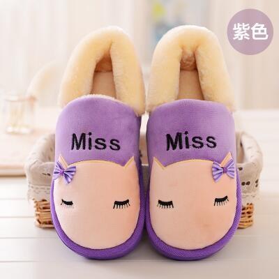 Winter cotton slippers bag heel female interior thick bottom plus suede shoelaces heel for home non-slip lovers warm shoes male