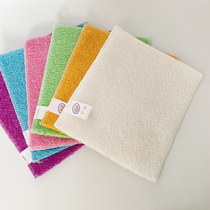 Korean bamboo fiber dish towel Non-stick oil dish cloth Kitchen dish cloth Full bamboo double thickened white color