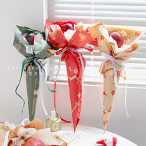 20 pieces of Christmas wrapping paper kraft paper Gift Bouquet Flowers Bouquet Floral Floral Bouquet Paper Handmade DIY Décor