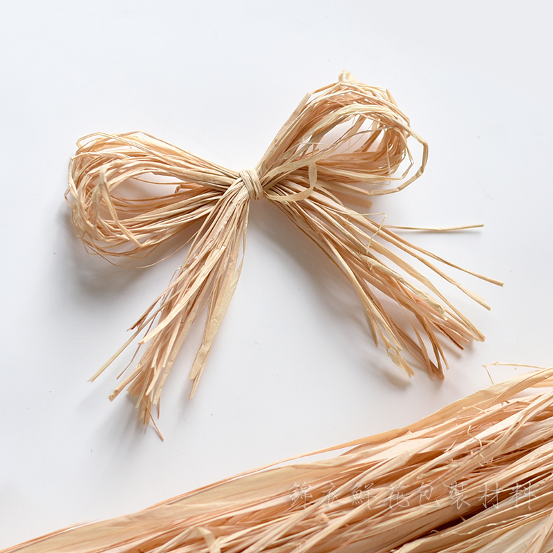 Imported raffia handmade plant Laffergrass woven flower knot flowers with flowers packaging material full-Taobao
