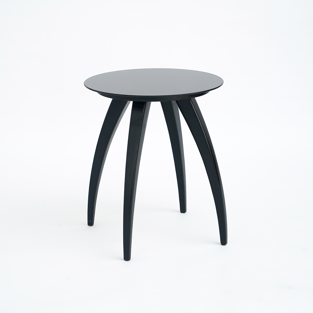 coznap is brand new) Czech design master Jindrich Halabala Black round a few coffee tables