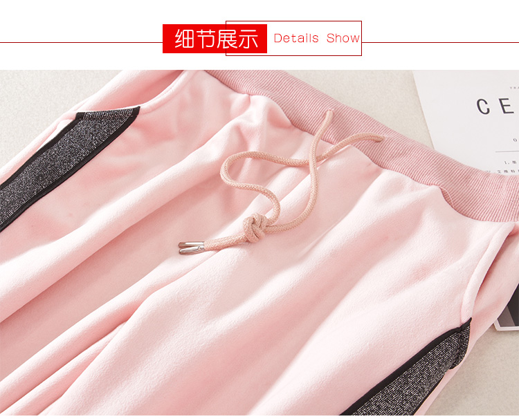 Quần nhung vàng cộng với quần bó sát nhung dày mùa thu đông mới Quần lửng ống rộng quần ống rộng quần BF gió hậu cung quần quần áo nữ mùa hè đẹp