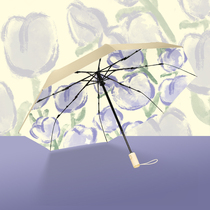 Pocket small majors advanced senses sun umbrella female professional sunscreen Anti-UV sunny and rain dual-use automatic folding sunshade