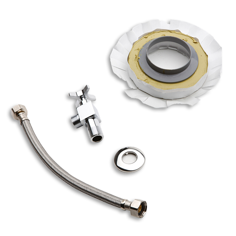 Kohler toilet threepiece toilet universal mounting accessories Angle valve hose flange ring K