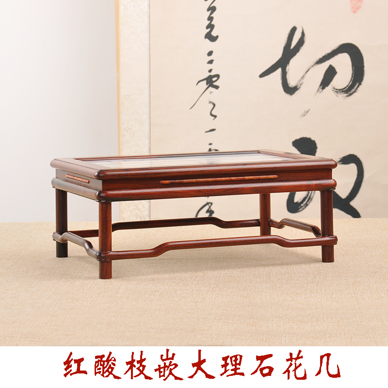 Large Red Acid Branches Dry Bubble Table Tenon And Marble Base Potted Shelf Teapot Base Home Residence Ornament Swing Accessories Base