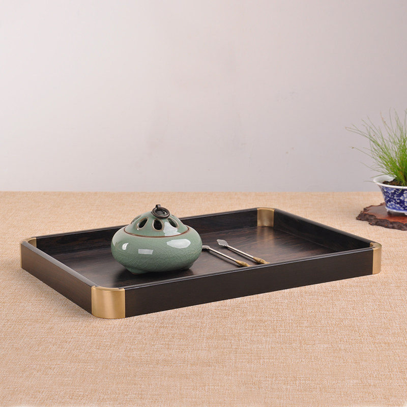 Purple sandrum acid branch pallet solid wooden corner tray dry bubble table creative hair calligraphy to collect tenon socket disc