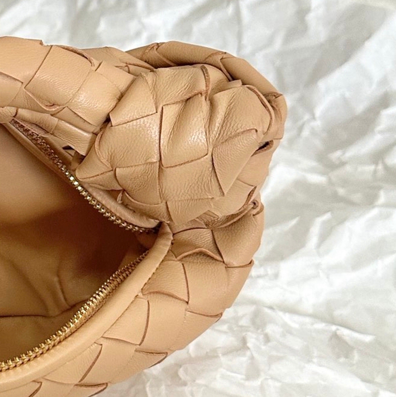 Candy and Mini Jodie Cloud Bag Woven Women's Bag Genuine Sheepskin Knotted Dumpling Bag Clutch Handbag Shoulder Bag Candy and Mini Jodie Cloud Bag Woven Women's Bag Genuine Sheepskin Knotted Dumpling Bag Clutch Handbag Shoulder Bag