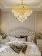 French Bedroom Entrance Crystal Chandelier European Style Accessible Luxury House Self-Built House Corridor Golden Restaurant Small Chandelier Lighting Fixtures