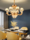 European Light Luxury Living Room Crystal Chandelier, Luxurious and Atmospheric Villa Duplex Floor Dining Room Bedroom Zhongshan New Chandelier