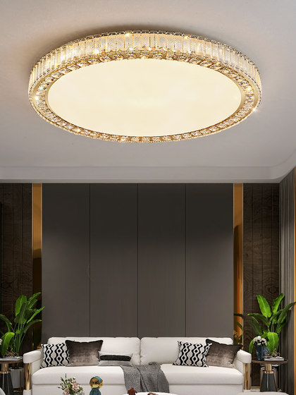 Postmodern Light Luxury Crystal Bedroom Ceiling Lamp, Luxurious and Elegant Living Room and Dining Room Lamp, Simple Study Room New Style Lighting Fixtures