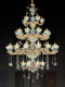 Large Chandelier for Duplex Villa, Simple European-Style Villa, Duplex Villa, French-Style Living Room Crystal Lamp, Grand Ceramic Lighting Fixtures