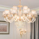 European-Style Light Luxury Crystal Chandelier for Living Room, Elegant Post-Modern Minimalist Crystal Lighting for Dining Room, Bedroom, and Study