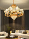 European Light Luxury Living Room Crystal Chandelier, Luxurious and Atmospheric Villa Duplex Floor Dining Room Bedroom Zhongshan New Chandelier