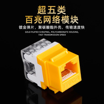 National standard over five types of network 100 megabytes module RJ45 module network cable module information module has been tested