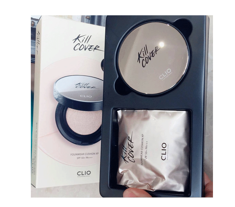CLIO chính hãng Hàn Quốc 珂莱欧 液 kill cover air cushion BB cream che khuyết điểm trang điểm nude mới ma thuật gương nữ - Nền tảng chất lỏng / Stick Foundation cushion missha trắng