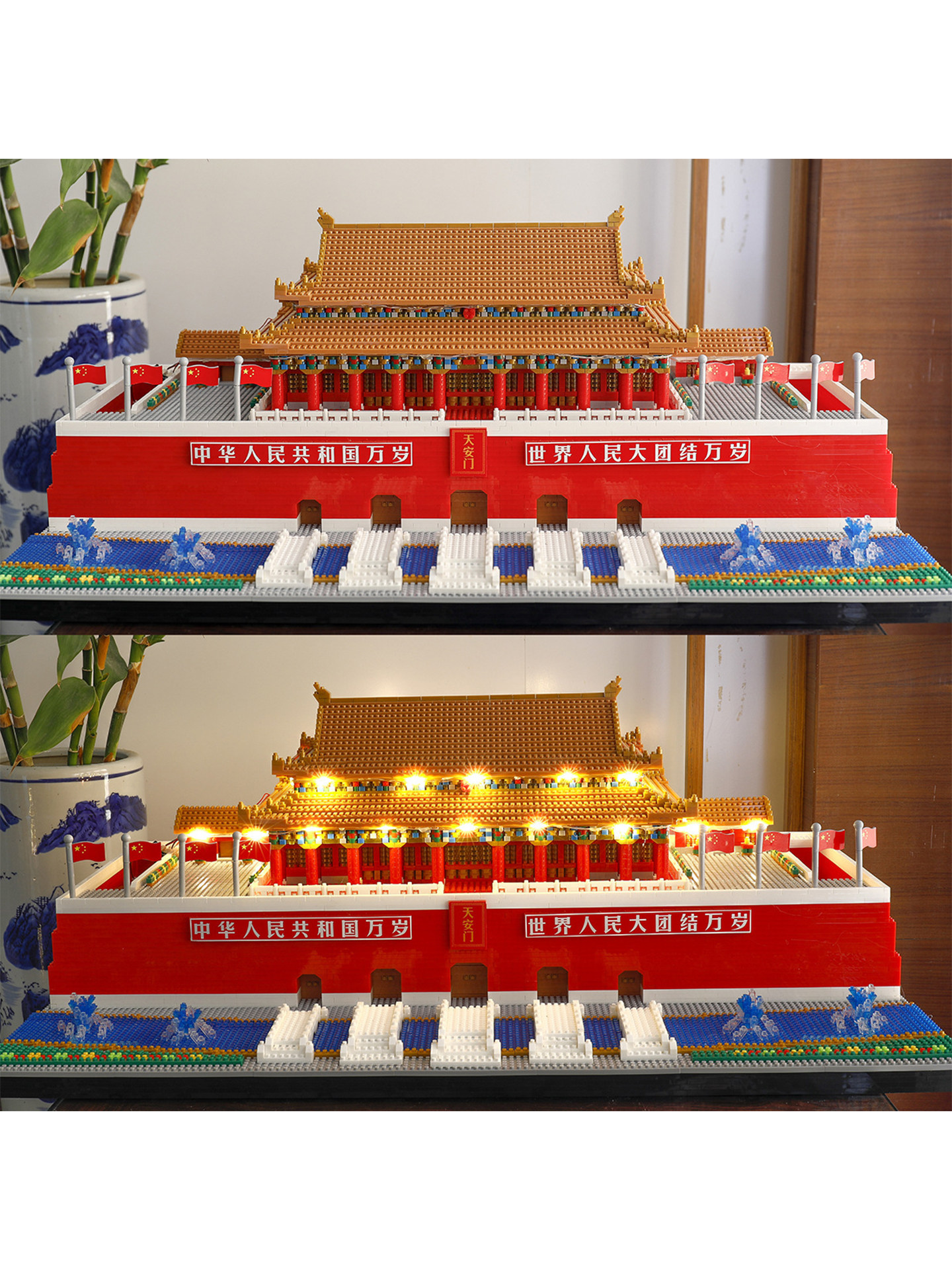 Tiananmen Square high-precision micro-particle building blocks adult collection assembled model puzzle handmade diy