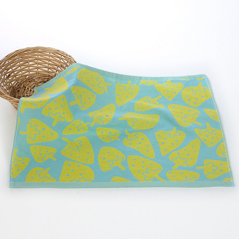 Cotton double gauze single children's pillow towel cartoon pillow towel for babies and infants