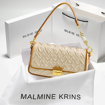 Hong Kong MK genuine leather handbag Pack for women Summer 2022 new advanced senses small crowdsourced single shoulder method axillary bag